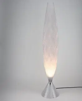 Stojací lampy Tagwerk Stojací lampa Koral z biomateriálu sklo čirá 115cm