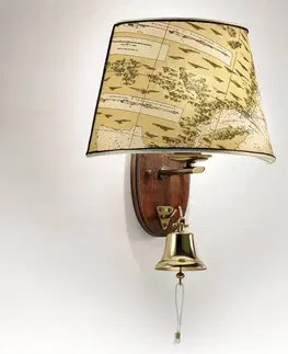 Nástěnná svítidla Cremasco Nástěnné světlo Nautica 1zdr 46 cm s lodním zvonem