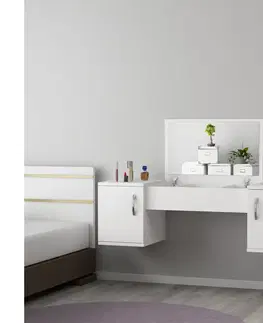 Noční a toaletní stolky  Toaletní stolek MERCAN 39x100 cm bílá 