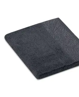 Ručníky AmeliaHome Sada 3 ks ručníků BELLIS klasický styl grafitově šedá, velikost 30x50+50x90+70x130