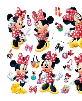 Samolepky na zeď Samolepicí dekorace Minnie Mouse, 30 x 30 cm