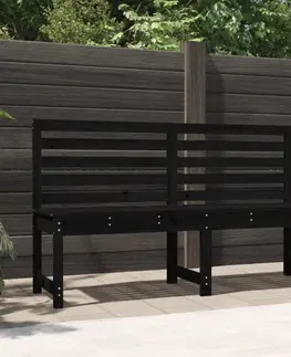 Zahradní lavice Zahradní lavice černá 157,5 cm masivní borové dřevo