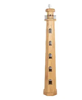 Lampy Dřevěná stojací základna k lampě Maják - Ø23*140 cm Clayre & Eef 5LMP278