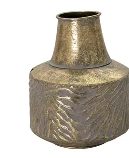 Dekorativní vázy Zlatá antik dekorační váza Holly - Ø 15*21 cm Clayre & Eef 6Y4530