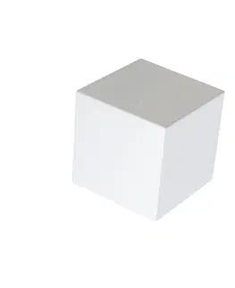 Nastenna svitidla Moderní nástěnná lampa bílá - Cube