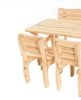 Zahradní židle a křesla DEOKORK Masivní zahradní židle z borovice VIKING (40 mm)