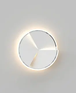 Designová nástěnná svítidla WOFI Nástěnné svítidlo Trapani 1x 40W LED 4700lm 3000K bílá + chrom 9036-108L