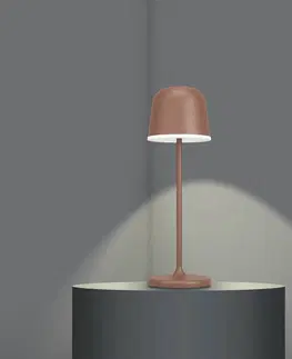 Venkovní osvětlení terasy EGLO LED stolní lampa Mannera s baterií, rezavě hnědá