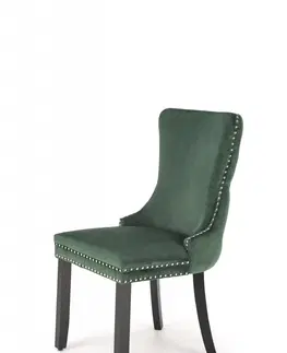 Židle Jídelní křeslo ALDA Halmar Tmavě zelená