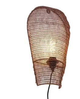 Nastenna svitidla Orientální nástěnné svítidlo bronzové 45 cm - Nidum