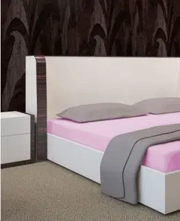 Ložní prostěradla Prostěradlo na postel tmavě růžové barvy