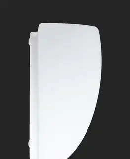 Klasická nástěnná svítidla OSMONT 42510 LYRA 2 nástěnné skleněné svítidlo bílá IP43 2x75W E27