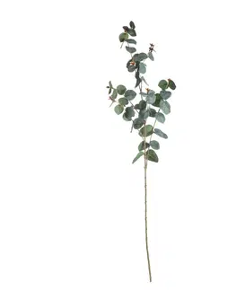 Umělé květiny Větev eukalyptu 90cm dark green