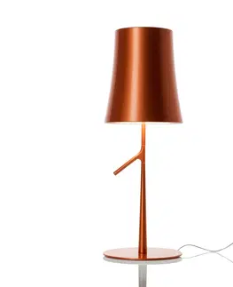 Stolní lampy na noční stolek Foscarini Foscarini Birdie LED piccola stolní lampa měď