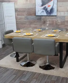 Židle Otočné jídelní křeslo Dekorhome Krémová