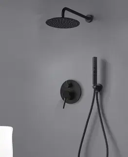 Sprchy a sprchové panely CALANI Sprchový set podomítkový NEXOS S černá CAL-B0006