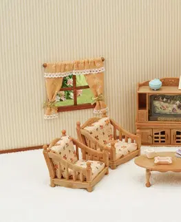 Hračky panenky SYLVANIAN FAMILY - set - obývací pokoj