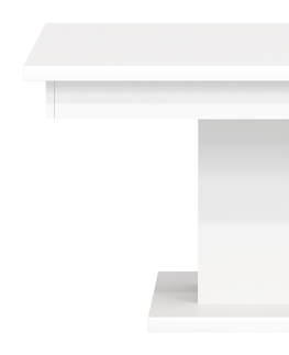 Konferenční stolky Konferenční stolek SIGOURNEY, bílá/černá