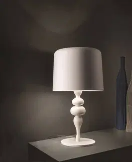Stolní lampy Masiero Stolní lampa Eva TL1 M, výška 53 cm bílá matná