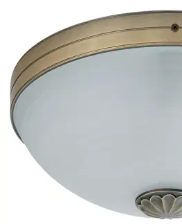 Klasická stropní svítidla Rabalux stropní svítidlo Orchidea E27 2x MAX 60W bronzová 8558