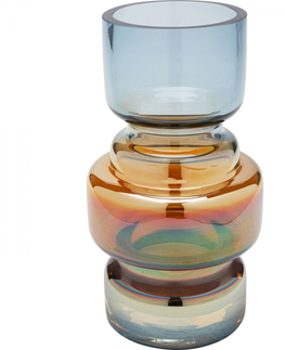 Skleněné vázy KARE Design Skleněná váza Phenom - vícebarevná, 18cm