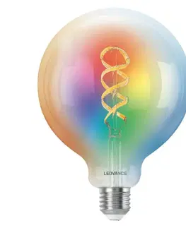 LED žárovky OSRAM LEDVANCE SMART+ MATTER RGB Filament Globe 125 40 4.8W 827-865 Multicolor E27 4099854195020