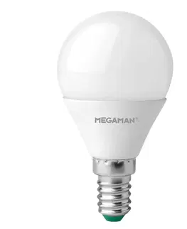 LED žárovky Megaman LED žárovka E14 kapka 4,9W, opálová, teplá bílá