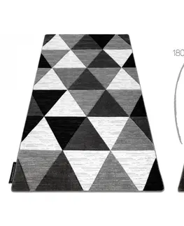 Koberce a koberečky Dywany Lusczow Kusový koberec ALTER Rino trojúhelníky šedý, velikost 200x290