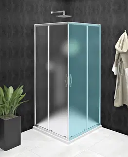 Sprchové kouty GELCO SIGMA SIMPLY CHROM Sprchové dveře pro rohový vstup 1000 sklo BRICK, GS2410 GS2410