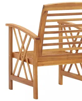 Zahradní židle Zahradní židle 2 ks hnědá Dekorhome