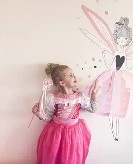 Samolepky na zeď Dětské samolepky na zeď - Kouzelné víly pro princezny