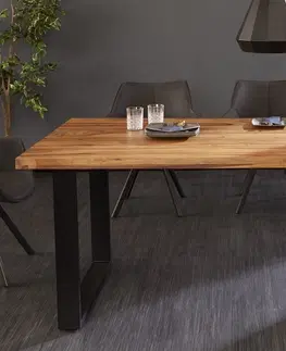 Jídelní stoly LuxD Designový jídelní stůl Thunder 180 cm sheesham hnědý