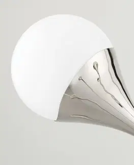 Designová nástěnná svítidla HUDSON VALLEY nástěnné svítidlo ARIANA ocel/sklo staromosaz/opál E27 1x40W H375101-AGB-CE