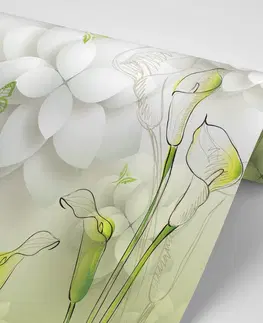 Samolepící tapety Samolepící tapeta abstraktní květiny