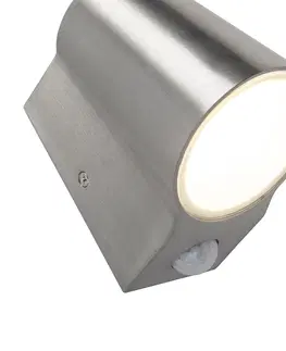 Venkovni nastenne svetlo Venkovní lampa hliníková s pohybovým senzorem vč. LED - Uma