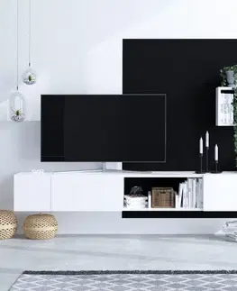 Obývací stěny a sestavy nábytku Televizní stěna PANDORA bílá