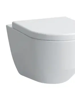 WC sedátka Rapid SL pro závěsné WC 38528SET s chromovou deskou + WC LAUFEN PRO RIMLESS + SEDÁTKO 38772001 LP1