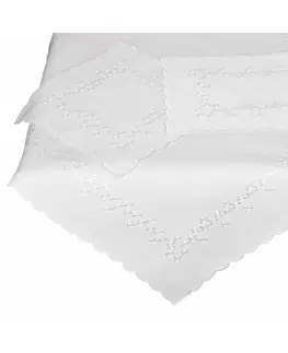 Ubrusy Ubrus celoroční, Pomněnky, bílý 35 x 35 cm