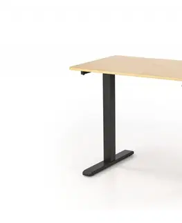 Pracovní stoly Výškově nastavitelný psací stůl B53 Halmar Dub zlatý / černá
