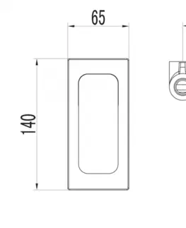 Koupelnové baterie AQUALINE FACTOR podomítková sprchová baterie, 1 výstup, chrom FC541