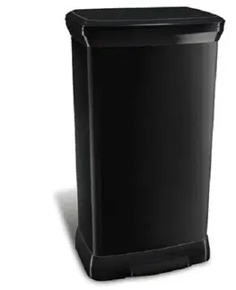 Odpadkové koše Curver Odpadkový koš Rectangular 50 l, černá