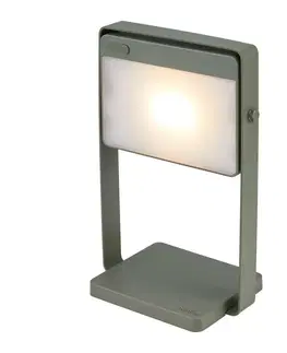 LED stolní lampy NORDLUX Saulio Solar venkovní bateriové svítidlo olivová zelená 2418035023
