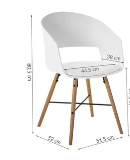 Židle Actona Designová židle Lena bílá