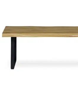Konferenční stolky Robustní konferenční stůl v dekoru divoký dub, 110 x 70 x 45 cm
