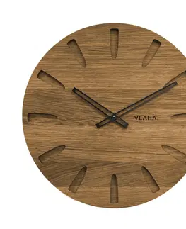 Hodiny VLAHA VCT1022 dubové hodiny Grand černá, pr. 45 cm