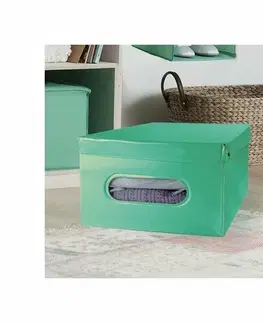 Úložné boxy Compactor Skládací úložný box PVC se zipem Compactor Nordic 50 x 38.5 x 24 cm, zelený