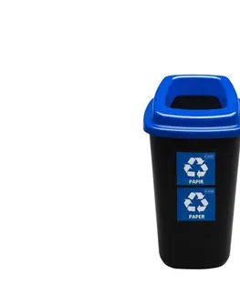 Odpadkové koše PLAFOR - Koš odpadkový 45l ke třídění odpadu modrý