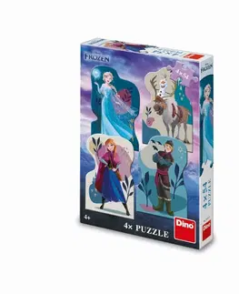 Hračky puzzle DINO - Frozen: Přátelství 4X54 Puzzle