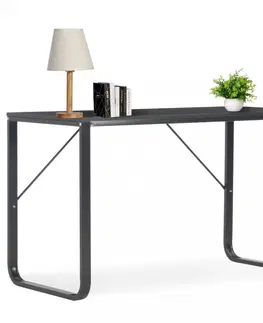 Pracovní stoly Psací stůl 120x60 cm Dekorhome Černá / dub