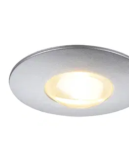 LED podhledová svítidla SLV BIG WHITE DEKLED, vestavné svítidlo, LED, 3 000 K, kulaté, stříbrná metallic, 1 W 112242